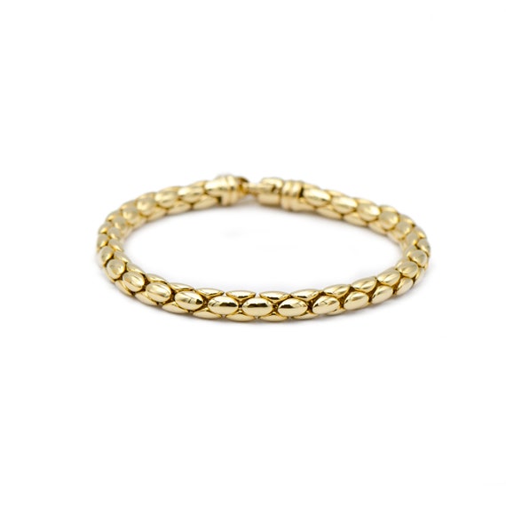 14k Yellow Gold Bracelet Gem