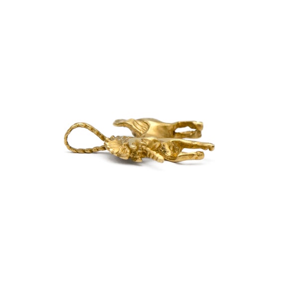 Vitnage 14k Yellow Gold Unicorn Charm - image 3