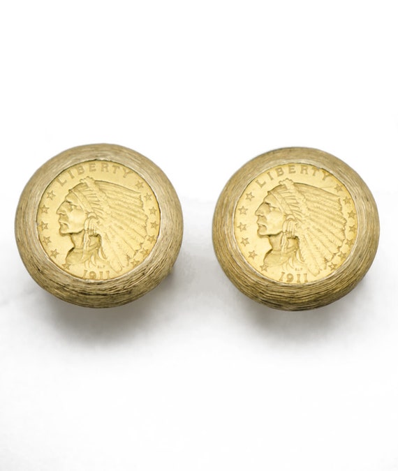 1911 Indian Head Coin Cufflinks