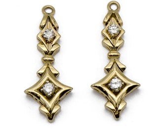 Gold Diamond Earring Jackets