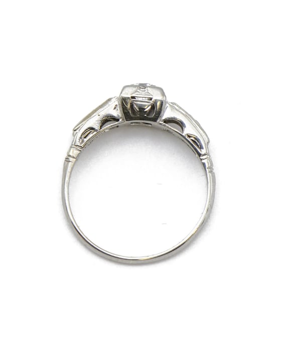 Estate Diamond Engagement Ring - image 3