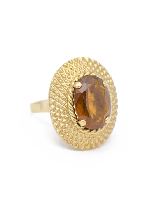 Vintage Orange Tourmaline Ring - image 2