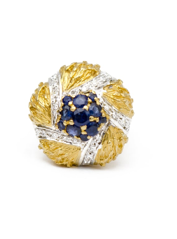 Sapphire Gold Cocktail Ring