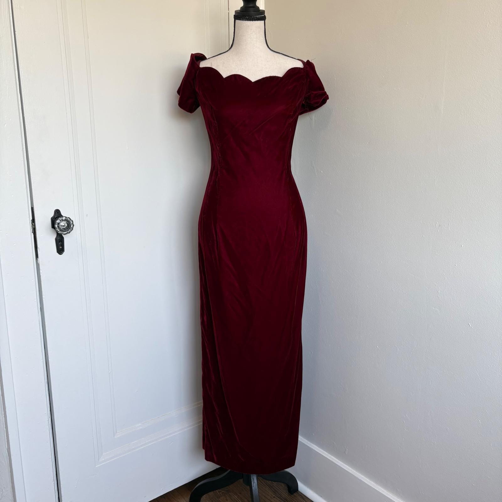 Burgundy off Shoulder Dress - Etsy Burgundy off Shoulder Dress - Etsy