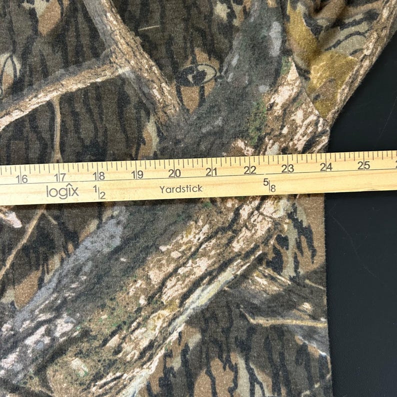 Vintage Habitat Mossy Oak Break Up Camo T-Shirt All Over Print Hunting 2XL image 4