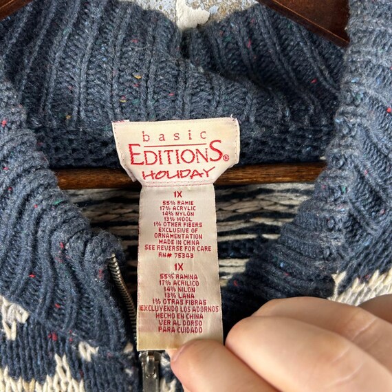 Vintage Basic Editions Holiday Snowflake Fair Isl… - image 3