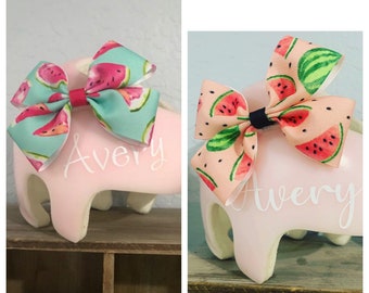 Handmade helmet bow (WATERMELON)