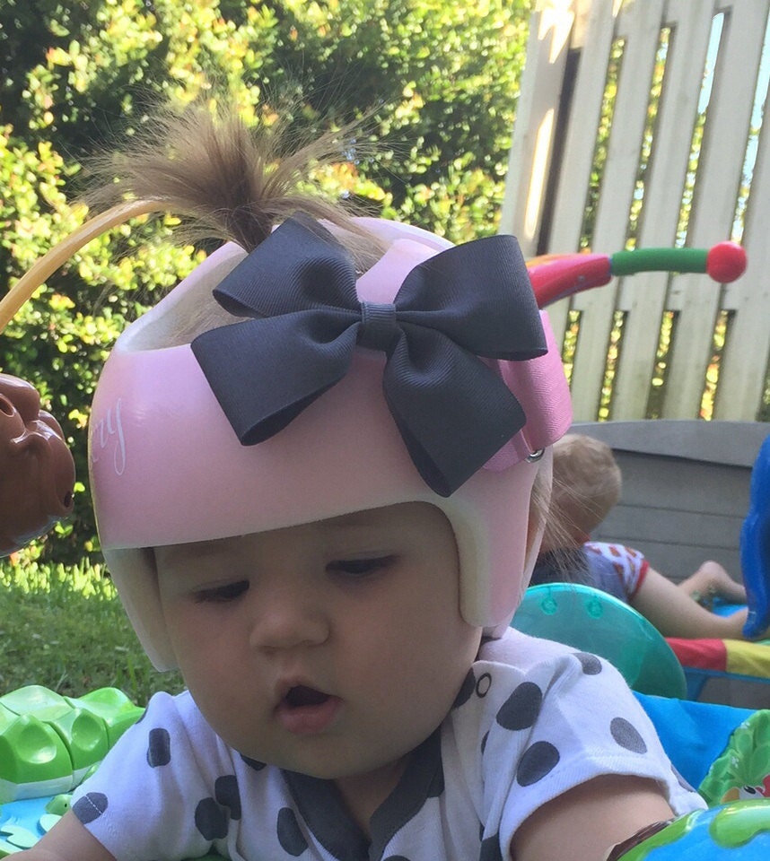 Handmade helmet bow (DARK GREY)