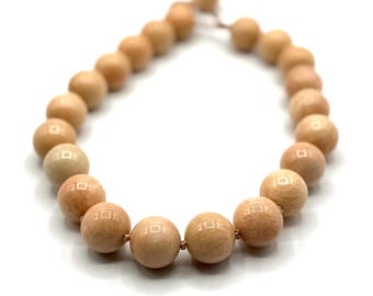 Peach Moonstone Necklace