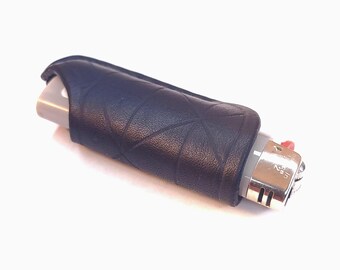 Leather Lighter Holder – Handmade Veg-Tan EDC Caddy for BIC Lighters, Bushcraft & Cosplay