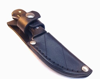 EDC 3 "Skinner Knife with Leather Sheath – Hip Carry, Full Tang Blade – Cosplay & Hunting