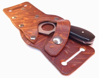 Handmade Skinner Knife & Leather Sheath – Concealed/Scout Carry