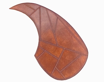 Leather Pick Guard - Acoustic Guitar - Handmade, Peel and Stick