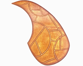 Leather Pick Guard - Acoustic Guitar - Handmade, Peel and Stick