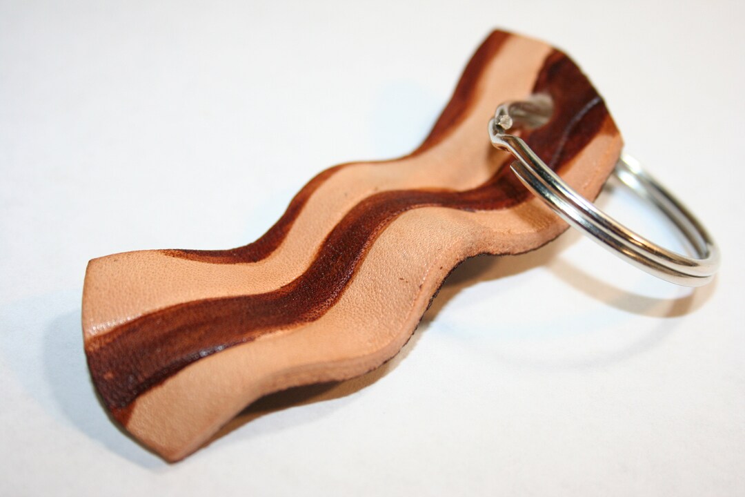 Realistic 3D Bacon Keychain Keyring Food Lover Foodie Art Etsy