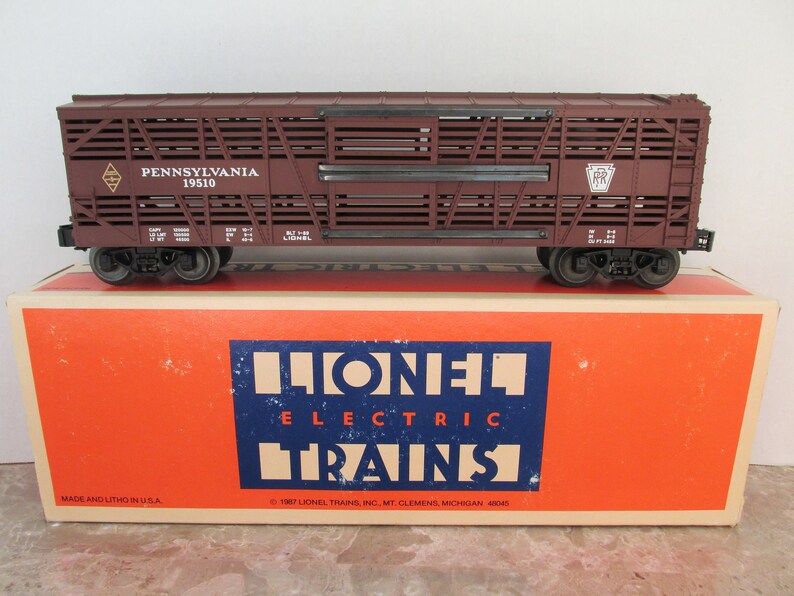 Lionel Pennsylvania Railroad Stock Car Lionel Rolling Stock No. 19510