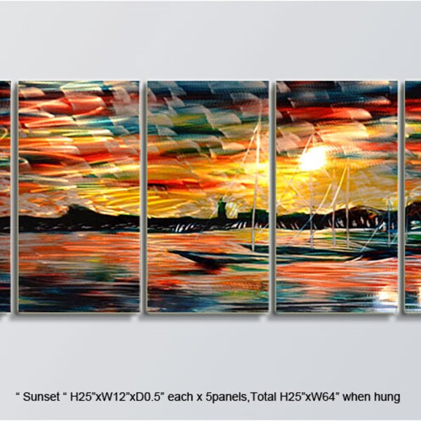 Metal Sunset Wall Art Etsy Singapore