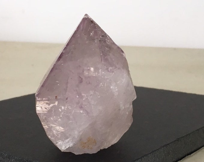 Purple Amethyst Crystal Point, Standing Large Amethyst Crystal Point w/ cut base, Natural Gemstone, purple stone, February birthstone