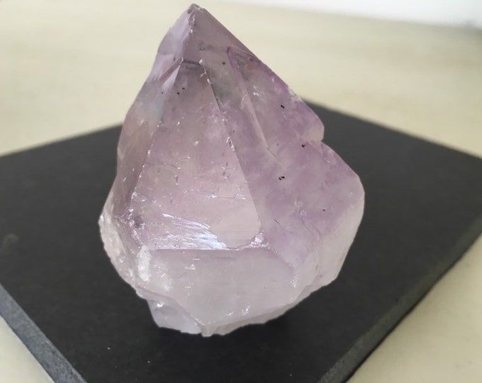 Amethyst Crystal Point, Large Amethyst Crystal Point w/ cut base for standing, Natural Gemstone, purple stone, February birthstone