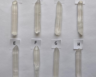 Clear Quartz Receiver Crystal Point, Natural Unpolished Crystals, Quartz Crystal Points, Gemstone Reiki Chakra Healing  1.5- 2", 20mm wide