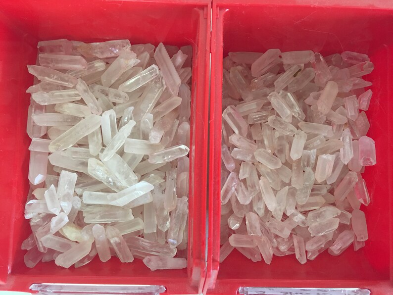 Short Quartz Crystal Points Bulk Lots Clear Quartz Crystals Etsy