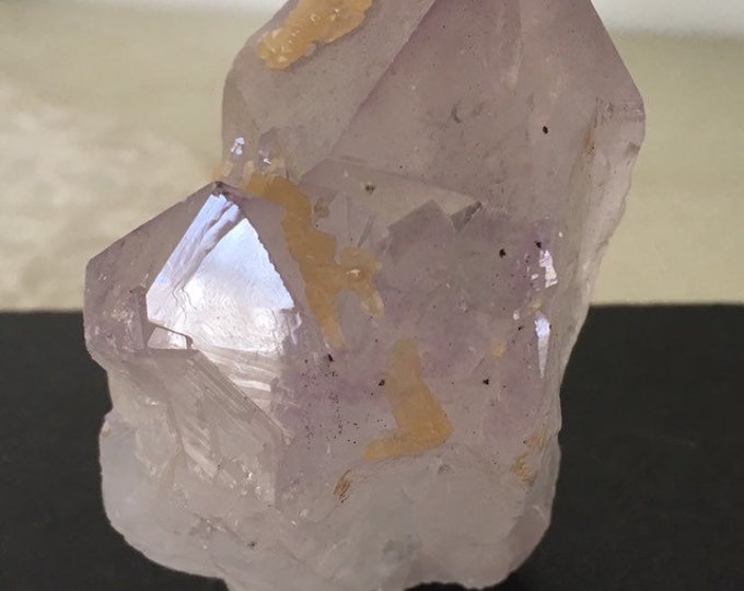 Amethyst Crystal Point, Large Amethyst Crystal Point w/ cut base for standing, Natural Gemstone, purple stone, February birthstone
