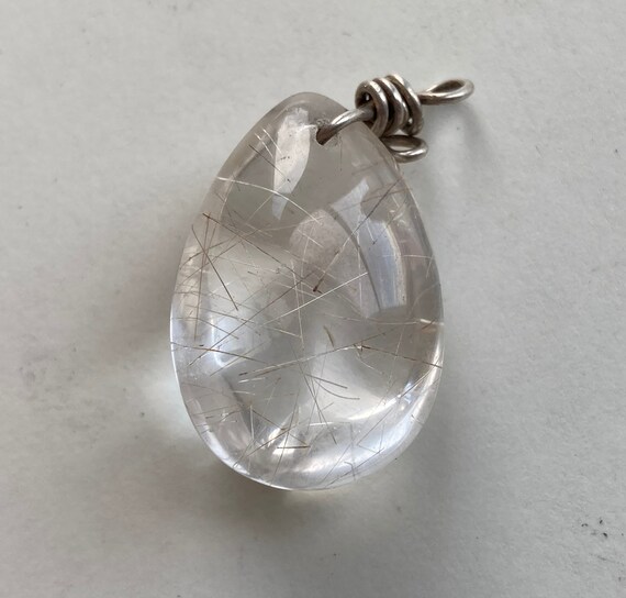 Rutilated Quartz Freeform Shaped Carved Gemstone … - image 3