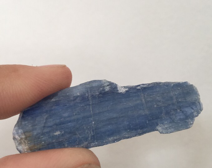 Blue Kyanite Blade, Natural Kyanite Crystal, Unpolished Rough Kyanite Mineral Specimen, Chakra Cleansing Reiki Healing Stone, Empath Crystal