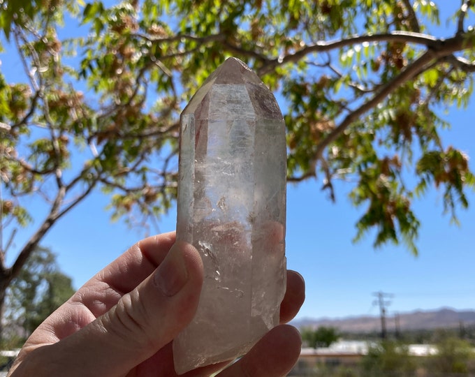 Large Quartz Crystal Point, Generator Crystal Wand Raw Rough Unpolished Natural Healing Stone Reiki Chakra Energy