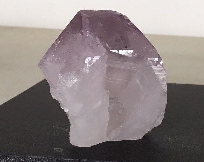 Purple Amethyst Crystal Point, Large Amethyst Crystal Point w/ cut base for standing, Natural Gemstone, purple stone, February birthstone