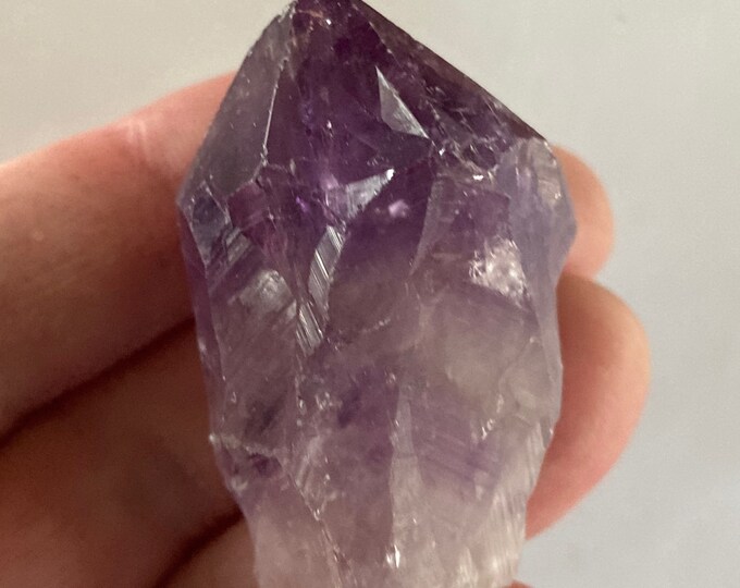 Amethyst Crystal, Large Amethyst, Natural Deep Purple Amethyst Point, Natural Amethyst crystal, Purple Gemstone, February birthstone