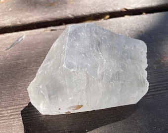 Warrior Clear Quartz Point, Lemurian Seed Crystal, Unique Crystal, Self-Healed Twin Quartz