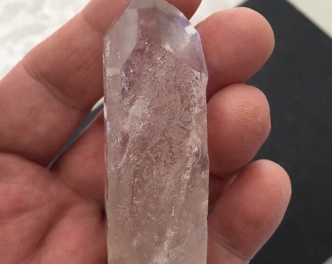 Quartz Crystal Point, Ancient Sand Inclusion Crystal Raw Rough Unpolished Natural Healing Stone Reiki Chakra Energy