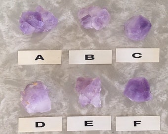 Natural Amethyst Points, Skeletal Amethyst Abundance Crystals, Rough Unpolished Amethyst Gemstone Point, Purple Crystal, February birthstone