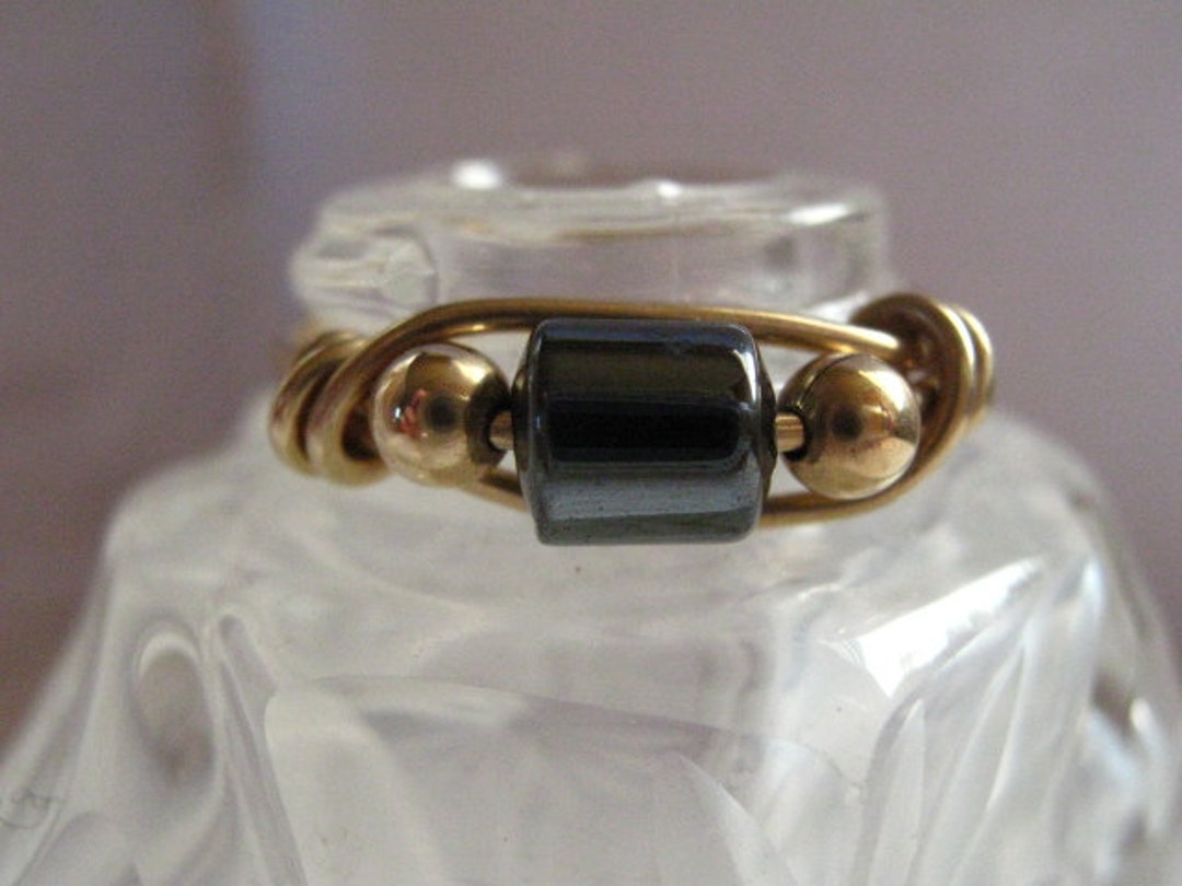 Anillo De Hematita Para Mujeres Y Hombres, Anillo De