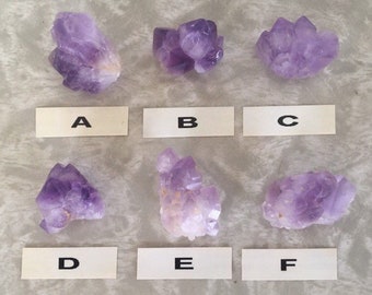 Natural Amethyst Points, Skeletal Amethyst Abundance Crystals, Rough Unpolished Amethyst Gemstone Point, Purple Crystal, February birthstone