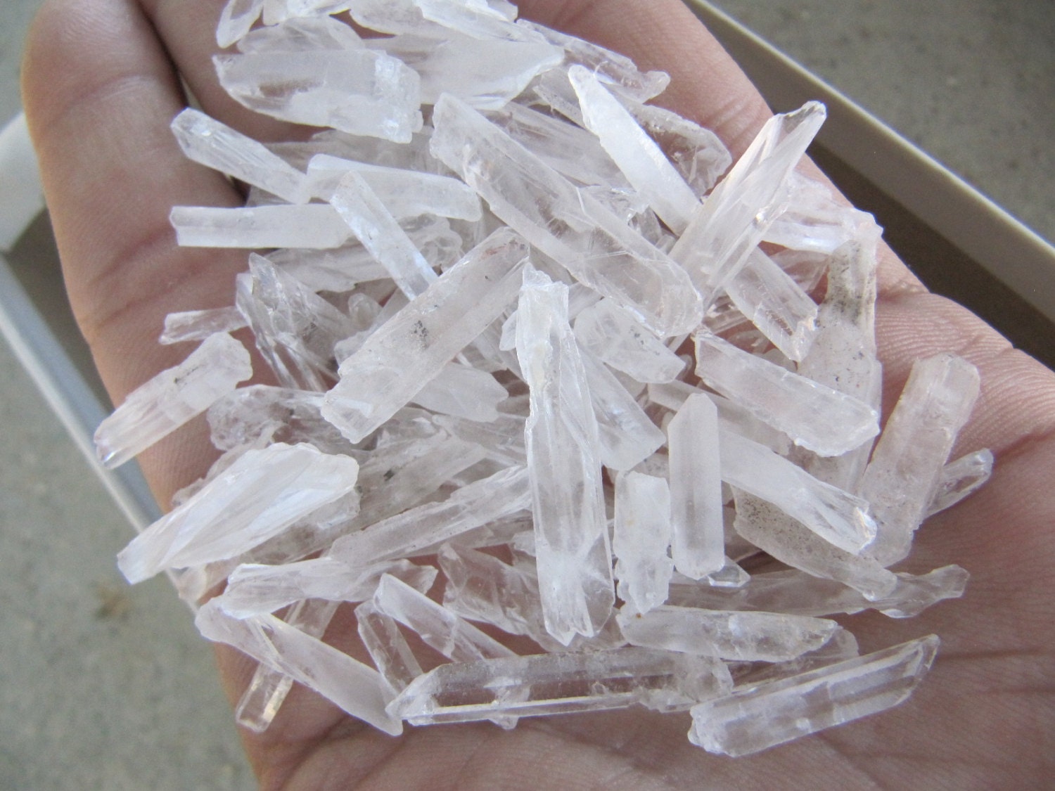 Quartz Crystal Shards Broken Crystal Fragments Natural Etsy