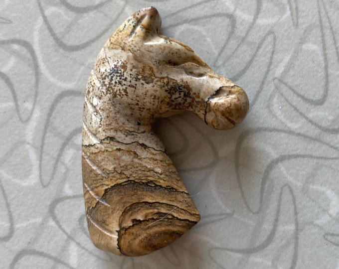 Carved Gemstone Horse, Natural Gemstone Carving, Animal Totem