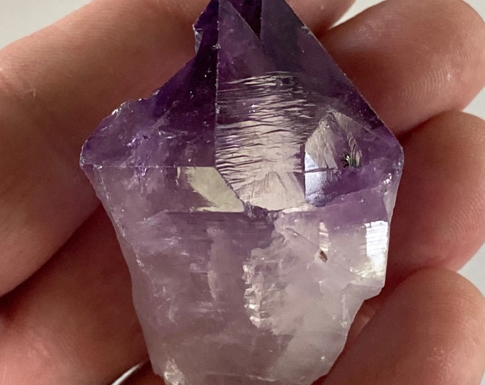 Amethyst Crystal, Large Amethyst Point, Purple Single Amethyst Raw Crystal, Natural Amethyst crystal, Purple Gemstone, February birthstone