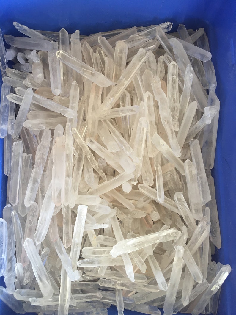 Long Thin Clear Quartz Crystal Points Bulk Lots Quartz Etsy