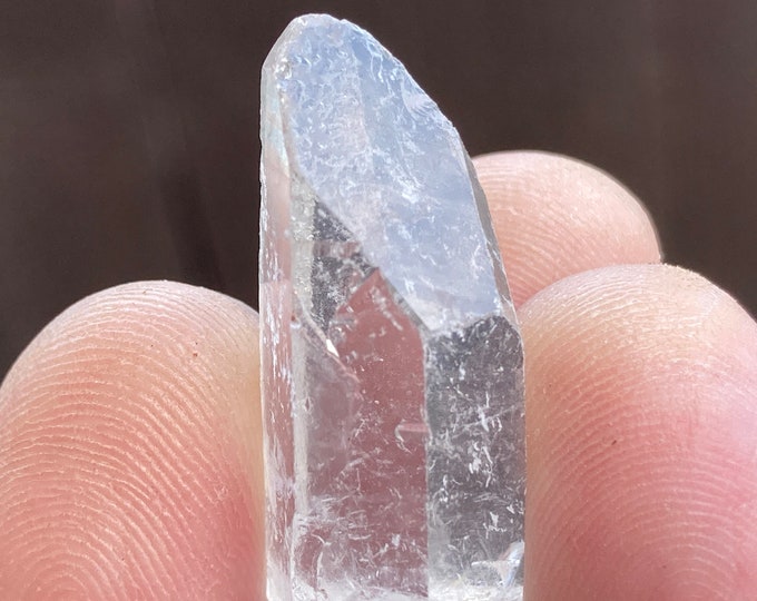 Receiver Quartz Crystal Point, 1" Small Crystal Wand Point, Natural Unpolished Quartz Seed Crystal Meditation Reiki