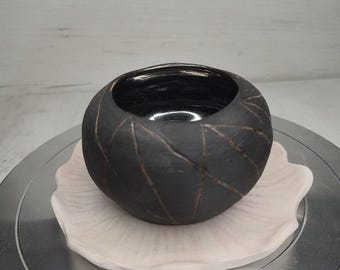 Original ceramic candle holder "Bowl of Shadows and Light"