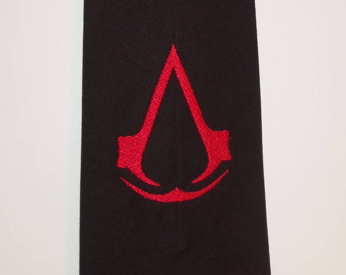 Assassin's Creed Inspired Adult Handmade Necktie in Black - Etsy
