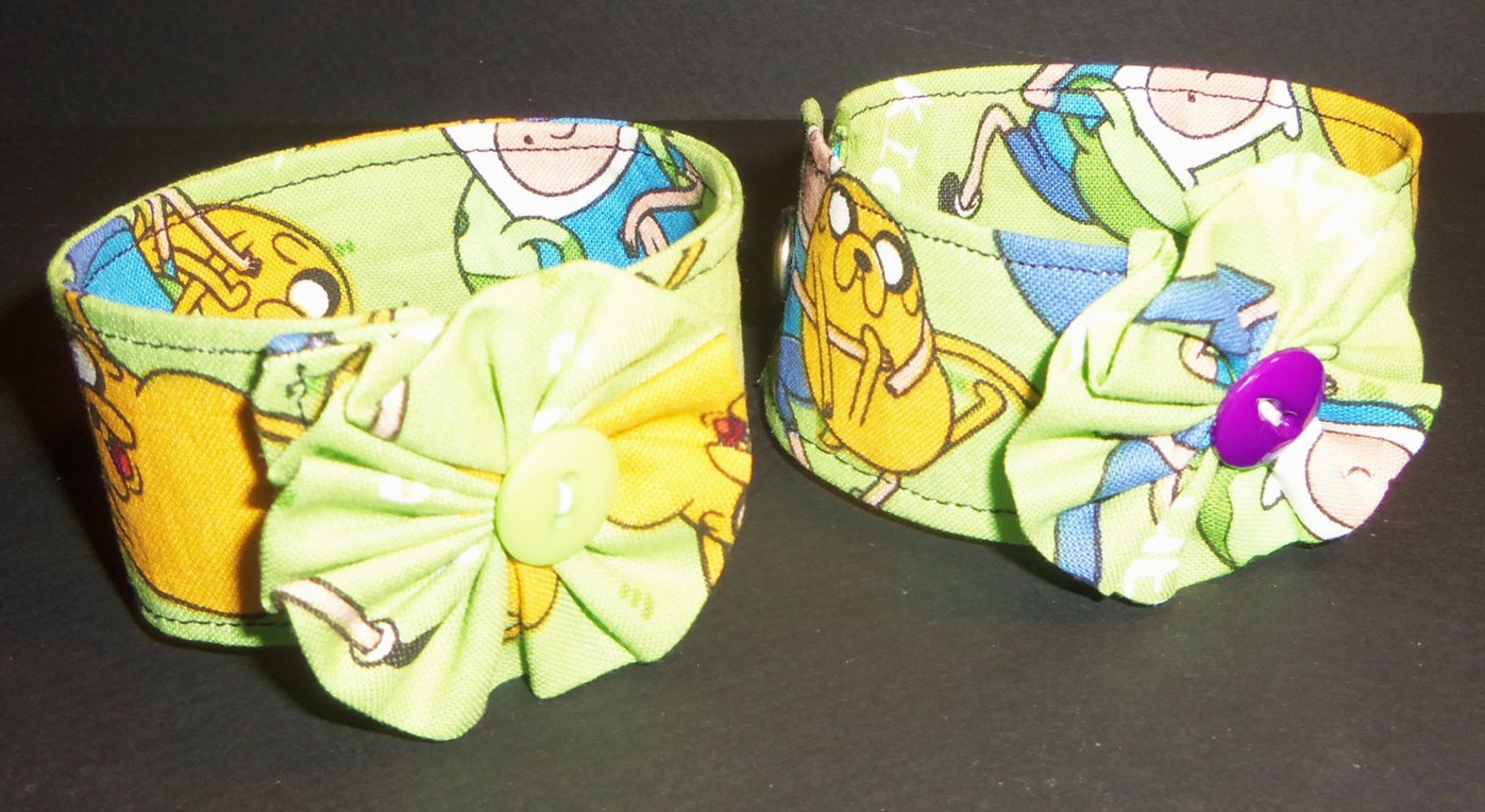 Adventure Time Character Inspired Fabric Snap Bracelet Etsy