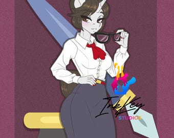 Raven Inkwell | Art Print | 8.5x5.5" | MLP