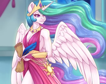 Celestia | MLP | 11x17 Print