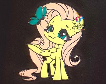 Fluttershy Butterfly | ~2" Enamel Pin | MLP