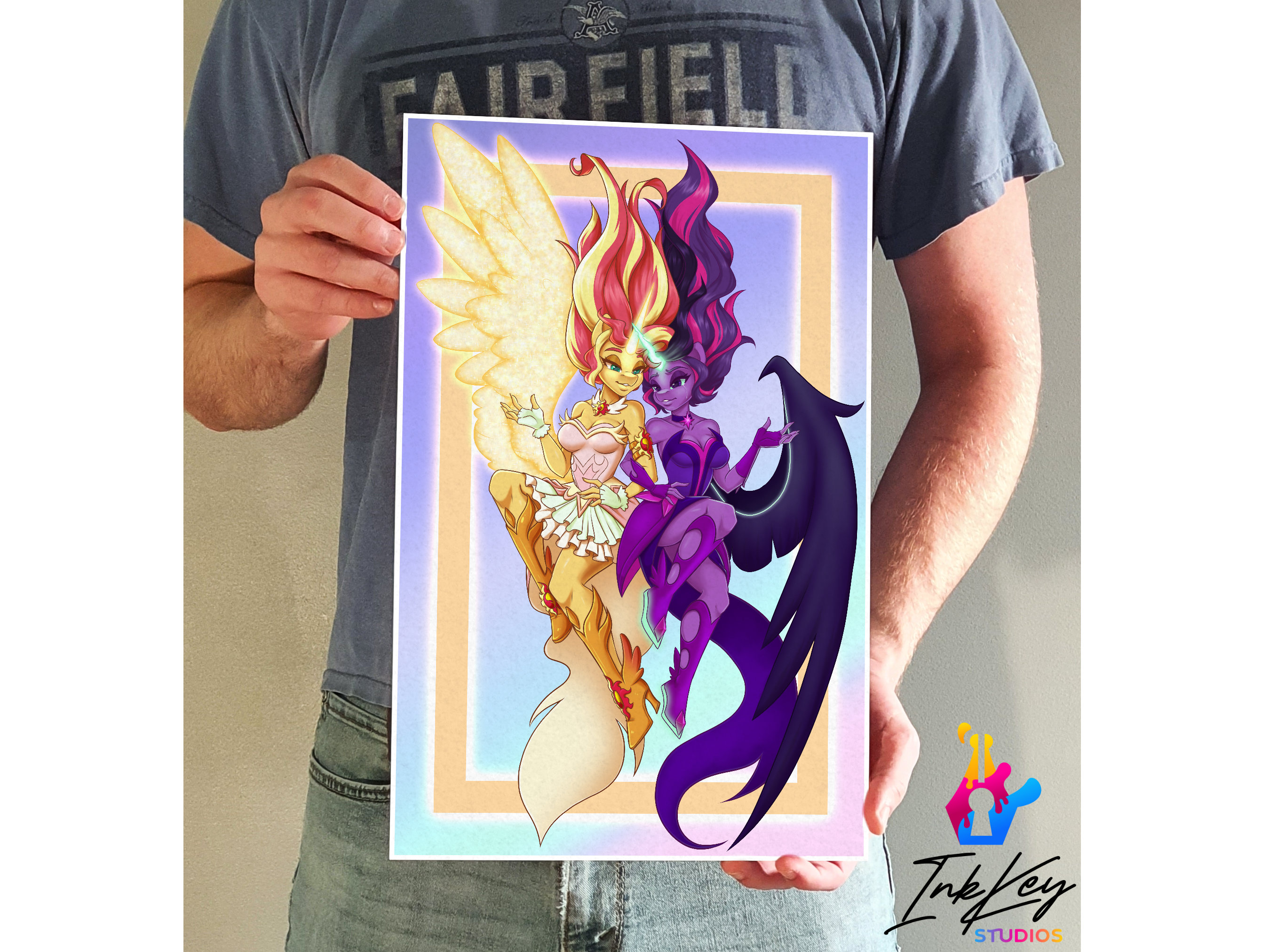 lejr vil beslutte Den fremmede Midnight Twilight Sparkle & Daydream Sunset Shimmer MLP - Etsy