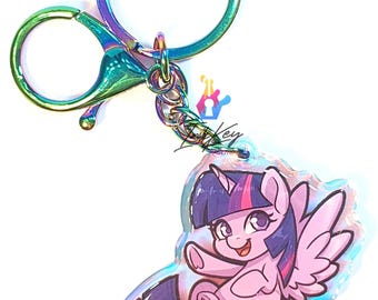 2" Twilight Sparkle | Rainbow Keychain | MLP