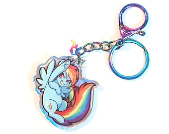 2" Rainbow Dash | Rainbow Keychain | MLP